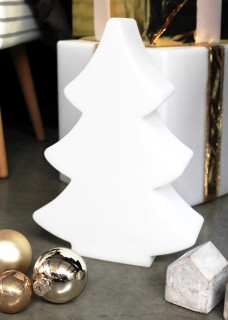 8 seasons - Motivleuchte Shining Tree 40 cm weiß