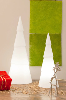 8 seasons - Motivleuchte Weihnachtsbaum Shining Tree rund 75 cm