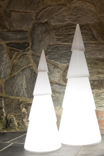 8 seasons - Motivleuchte Weihnachtsbaum Shining Tree rund 100 cm weiß RGB