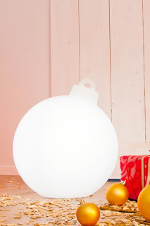 8 seasons - Motivleuchte Shining Christmas Ball 33 cm weiß LED