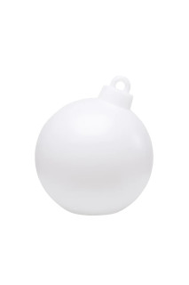 8 seasons - Motivleuchte Shining Christmas Ball 33 cm weiß Solar