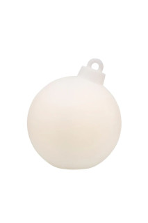 8 seasons - Motivleuchte Shining Christmas Ball 33 cm weiß Solar