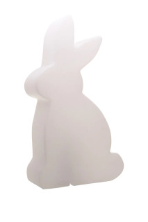 8 seasons - Motivleuchte Shining Rabbit 50 cm weiß Solar