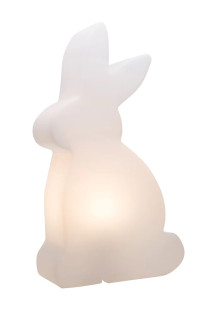 8 seasons - Motivleuchte Shining Rabbit 50 cm weiß Solar