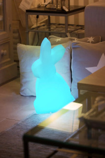 8 seasons - Motivleuchte Shining Rabbit 70 cm weiß RGB