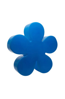 8 seasons - Motivleuchte Shining Flower Durchmesser 40 cm blau Solar