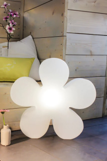 8 seasons - Motivleuchte Shining Flower Durchmesser 60 cm weiß