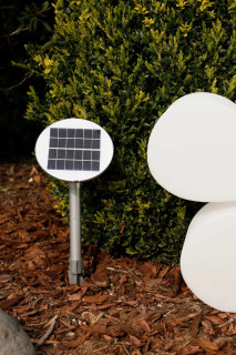 8 seasons - Motivleuchte Shining Flower Durchmesser 60 cm weiß Solar