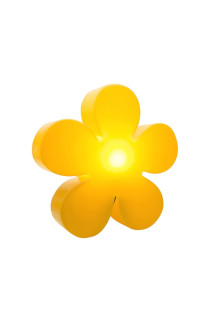 8 seasons - Motivleuchte Shining Flower Durchmesser 60 cm gelb
