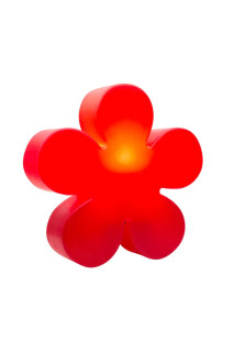 8 seasons - Motivleuchte Shining Flower Durchmesser 60 cm rot Solar