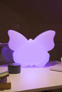 8 seasons - Motivleuchte Shining Butterfly 40 cm weiß RGB