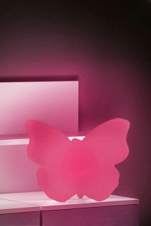 8 seasons - Motivleuchte Shining Butterfly 40 cm pink LED