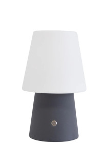 8 seasons - Tischlampe No. 1 Anthrazit 30, dimmbare RGB-LED mit Akku