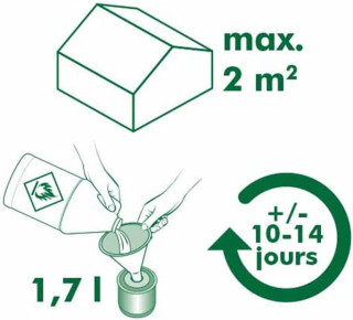 Nature Paraffin Gewächshausheizung (gegen Frost), zum Stellen, für Fläche < 2m²