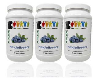 XAXX HC BODY CONTROL SHAKE HEIDELBEERE 3er-Set je 600g = 60 Mahlzeiten