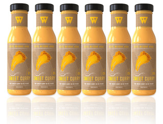 6x XAXX HC WunderSauce Sweet Curry, zuckerfreie Sauce, je 250 ml