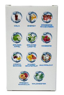 XAXX HC Refresh Liquid Testset mit 11 Sorten 1:150, je 10 ml, zuckerfreier Sirup