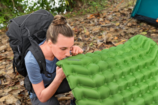 Bestway aufblasbare Single-XL-Isomatte WanderLite 198 x 71 x 6,5 cm