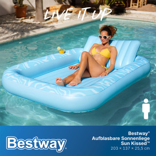 Bestway Aufblasbare Sonnenliege 203 x 137 x 25,5 cm