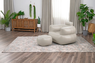 Bestway Luftsessel Comfi Cuber mit Fußhocker 107 x 99 x 80 cm