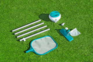 Bestway Poolpflege Komplett-Set AquaClear Deluxe für Poolgrößen bis 396 cm