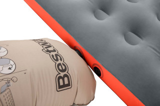 Bestway Doppelluftbett Roll & Relax mit Kissenpumpe 203 x 152 x 22 cm