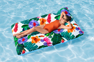 Bestway Luftmatratze Blissful Drifter mit Textilbezug 200 x 129 cm