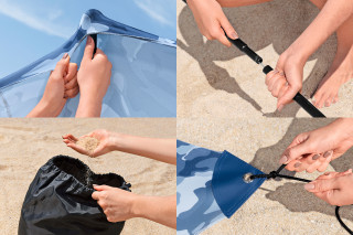 Bestway Sonnensegel 210 x 210 x 198 cm
