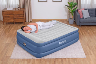 Bestway TriTech Doppelluftbett mit integrierter Elektropumpe 203 x 152 x 56 cm