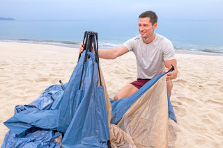 Bestway Strandmuschel Beach Dome mit SwiftClick -System 234 x 240 x 125 cm