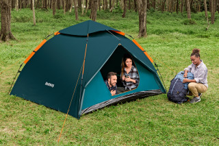 Bestway 4-Personen-Zelt Alpine Dome mit SwiftClick -System 350 x 240 x 138 cm