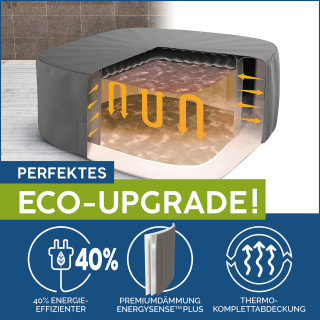 Bestway LAY-Z-SPA Xtras EnergySense Plus Thermo-Komplettabdeckung 230 x 230 x 71, eckig