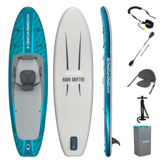 Bestway Hydro Force SUP Allround Board-Set Aqua Drifter mit Sitz 335 x 91,5 x 15 cm
