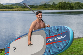 Bestway Hydro Force SUP Allround Board-Set Oceana Compactair mit integrierter Elektropumpe 305 x 84 x 15 cm