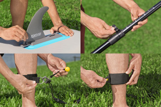 Bestway Hydro Force SUP Allround Board-Set Oceana Compactair mit integrierter Elektropumpe 305 x 84 x 15 cm
