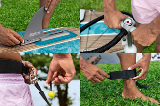 Bestway Hydro Force SUP Allround Board-Set Freesoul Elite mit Sitz 335 x 84 x 15 cm