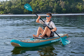 Bestway Hydro Force SUP Touring Board-Set Glider Elite mit Sitz 381 x 79 x 15 cm
