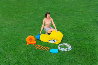 Bestway H2OGO! Mega-Wasserpark Wasserberg mit Dauergebläse 435 x 286 x 267 cm
