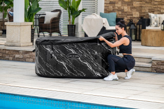 Bestway LAY-Z-SPA FortiFiber Eisbad Glacial Dip mit Filterpumpe 152 x 92 x 71 cm