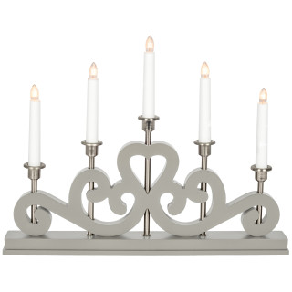 Markslöjd Lichterbogen ENEBY grau, 5 x E10/55V/3W