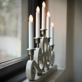 Markslöjd Lichterbogen ENEBY grau, 5 x E10/55V/3W