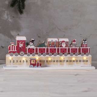 Star Trading Adventskalender, Weihnachtsleuchter, KALENDER, 7 warmweiße LEDs