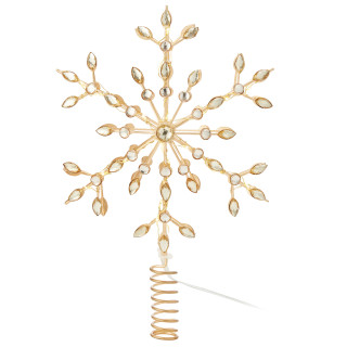 Markslöjd Tannenbaumspitze GLINA gold, 36 warmweiße LEDs