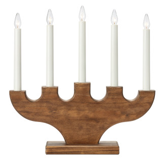 Mark Slöjd Weihnachtsleuchter SPIRA braun, 5 x E10/3W