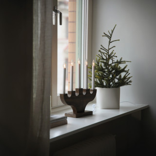 Mark Slöjd Weihnachtsleuchter SPIRA weiß, 5 x E10/3W