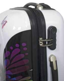 monopol Kofferset 3 tlg. Trolleyset Reisekoffer Hartschale Butterfly