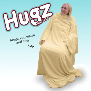 Hugz Deluxe Kuscheldecke Decke Wolldecke mit Ärmeln