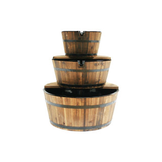 Ubbink EDINBURGH - 3 Holzfässer und Innenbecken aus Kunststoff