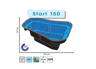 Ubbink Start 150 Fertigteich HDPE, 150 l
