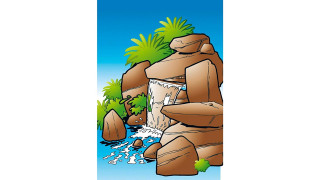 Ubbink Niagara LED 90 R - Wasserfall, Inox 304, Trafo 12V, 62 LEDs kaltweiß, 1"- H10 x 90 x 12,5 cm, LED: 420 Lumen, EEK A+, 7W